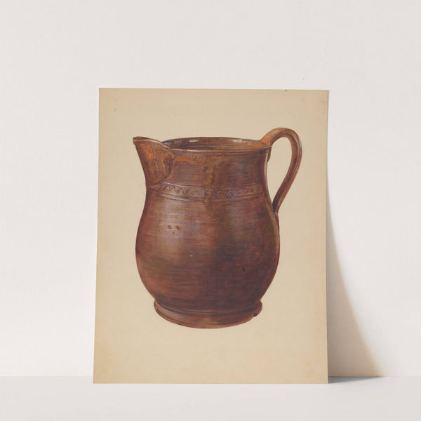 Earthenware Pitcher (c. 1940) by Mina Lowry