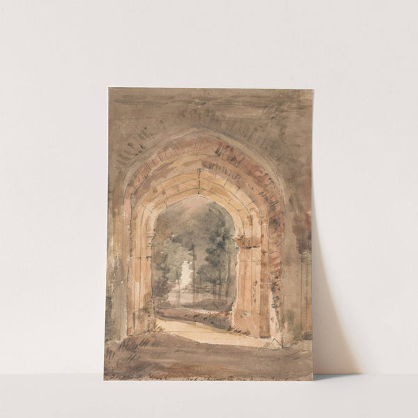 East Bergholt Church, Looking Out the South Archway of the Ruined Tower by John Constable
