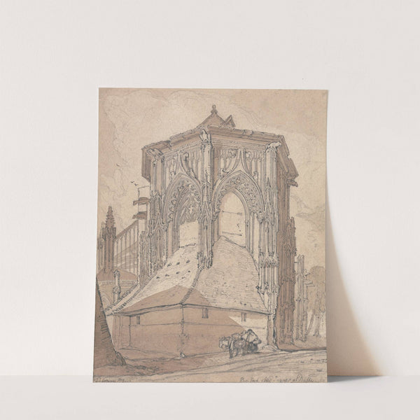 East End of Saint Jacques at Dieppe, Normandy (1819) by John Sell Cotman