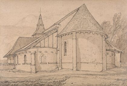 East End of the Abbey Church of St. Paul at Rouen, Normandy