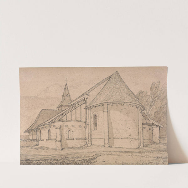 East End of the Abbey Church of St. Paul at Rouen, Normandy (1817) by John Sell Cotman