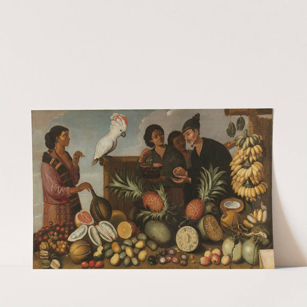 East Indian Market Stall in Batavia by Albert Eckhout