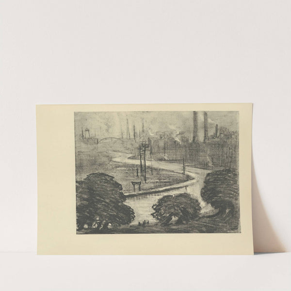 East London – The River Lea (1928) by Joseph Pennell