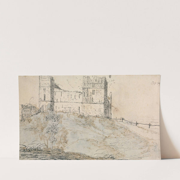 East Side of Sheriff Hutton Castle by Francis Place