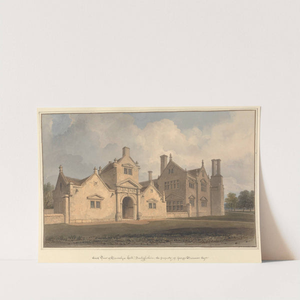 East View of Trevalyn Hall, Denbighshire: the property of George Boscawen Esquire by John Buckler