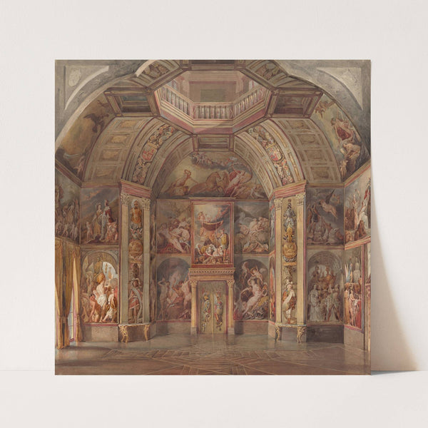 East Wall of the Oranjezaal, Huis ten Bosch, The Hague by Tieleman Cato Bruining