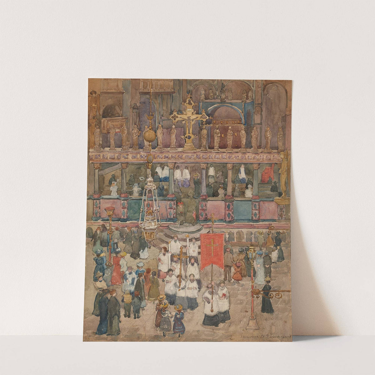 Easter Procession, St. Marks (1898) by Maurice Prendergast