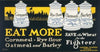 Eat more cornmeal, rye flour, oatmeal, & barley–Save the wheat for the fighters