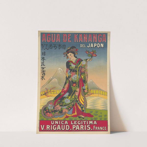 Eau de Kananga Agua de Kananga del Japon. Unica legitima, V. Rigaud, Paris, France (1907) by Imp. Chaix