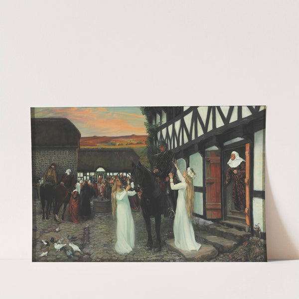Ebbe Skammelsen In The Wedding Yard (1908) by Agnes Slott-Møller