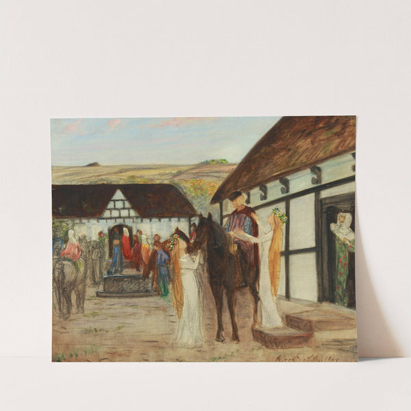 Ebbe Skammelsen In The Wedding Yard (Study) (ca 1908) by Agnes Slott-Møller