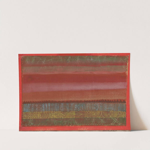 Ebene Landschaft (Flat Landscape) by Paul Klee