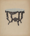Ebony, Marble-top Table