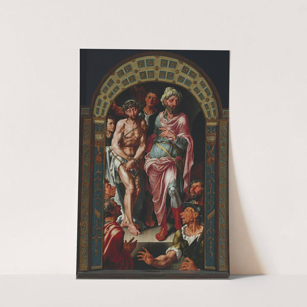 Ecce Homo Triptych, portraits of founder on the wings (1560) by Maarten Van Heemskerck