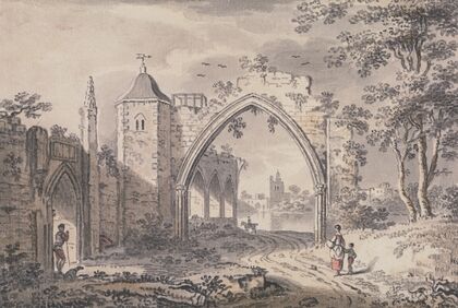 Ecclesiastical Ruins beside the Thames