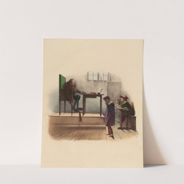 Ecole de Mr. Mayeux. C’est pas moi Monsieur. C’est machin qui m’appelle toujours heuriquicuistre by Charles-Joseph Traviès de Villers