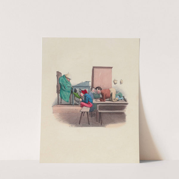 Ecole de Mr. Mayeux (1830) by Charles-Joseph Traviès de Villers