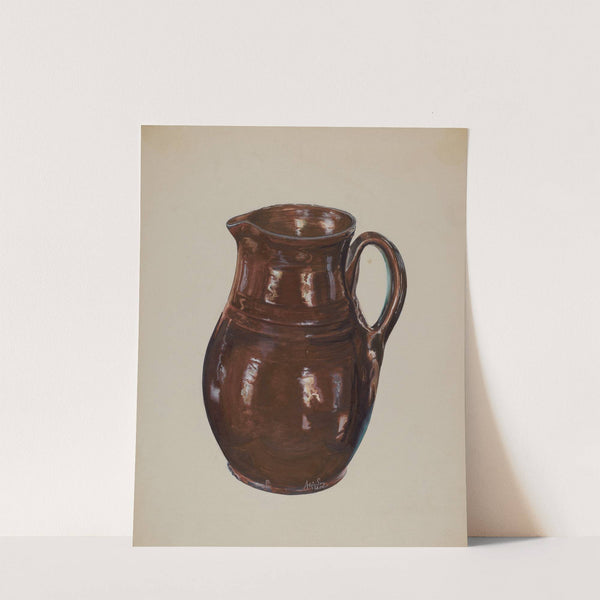 Economy Redware Pitcher by Ralph Atkinson