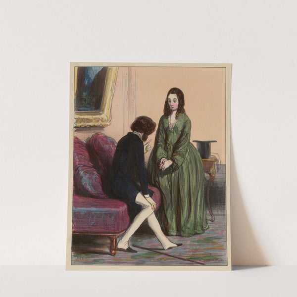 Ecoutez Juliette Boudin m’a tout conté. (1840-1841) by Paul Gavarni