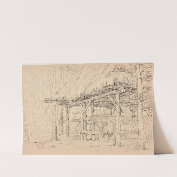 Écurie forestière by Jacques-Raymond Brascassat