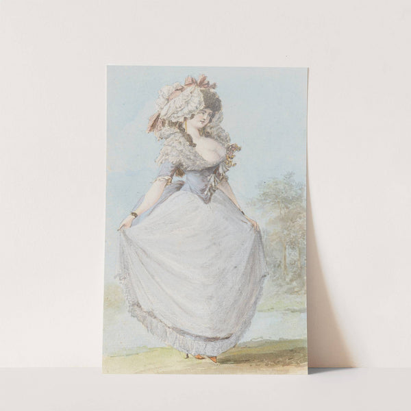 Edeldame in Kleidung des Rokoko (1784) by Johann Jakob Lutz