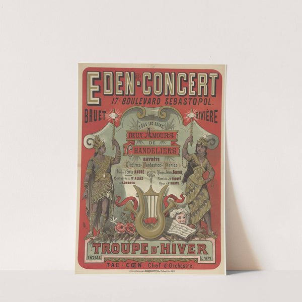 Eden-Concert, 17 boulevard Sébastopol. Tous les soirs, deux amours de chandeliers (1886) by Imp. Charles Lévy