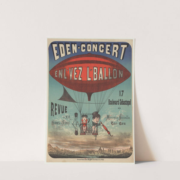 Eden-concert… Enl’vez l’ballon (1884) by Imp. Charles Lévy
