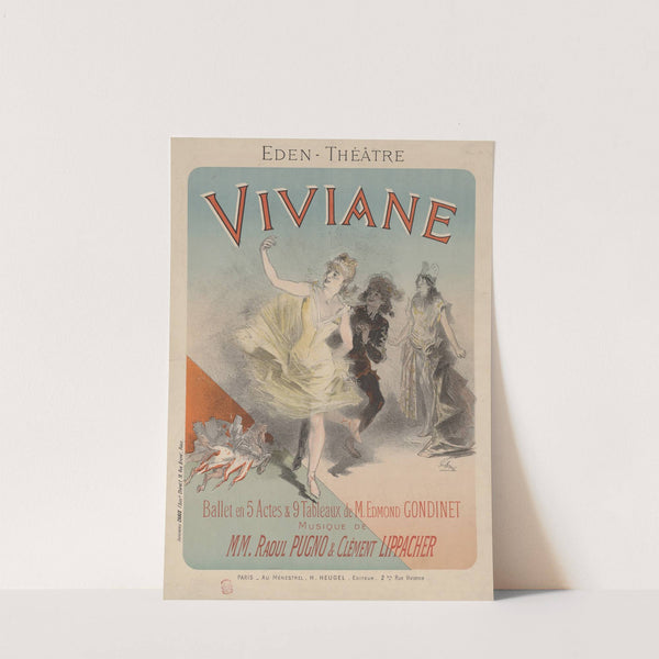 Eden Théâtre. Viviane, ballet en 5 actes et 9 tableaux de M. Edmond Gondinet. (1886) by Jules Chéret