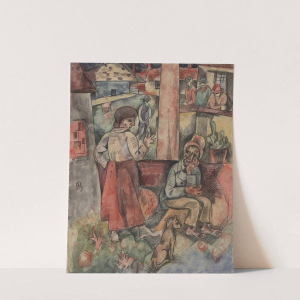 Edge of the Village; Fabrikstadt by Albert Bloch