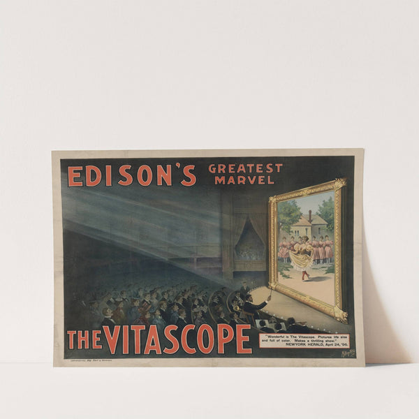 Edison’s greatest marvel–The Vitascope (1896) by Metropolitan Print Company