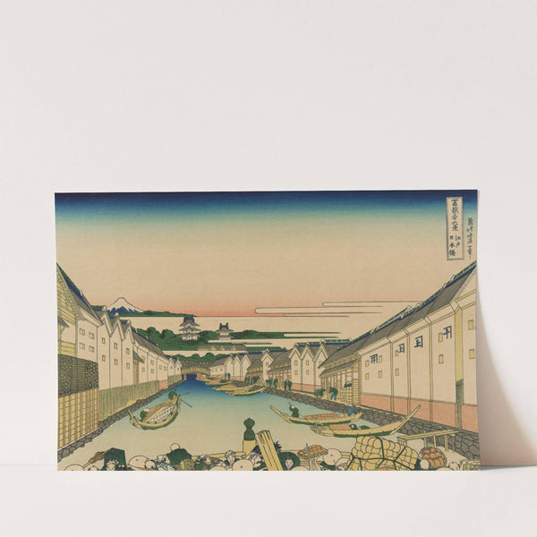 Edo nihonbashi by Katsushika Hokusai