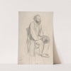 Édouard Manet, Seated, Holding His Hat (ca. 1865) by Edgar Degas
