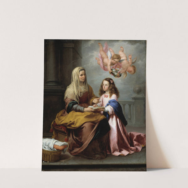 Education Of The Virgin (C.1655) by Bartolomé Estebán Murillo