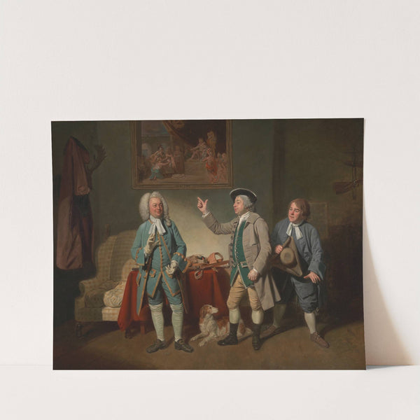 Edward Shuter, John Beard, and John Dunstall in Isaac Bickerton's 'Love in a Village' by Johan Joseph Zoffany