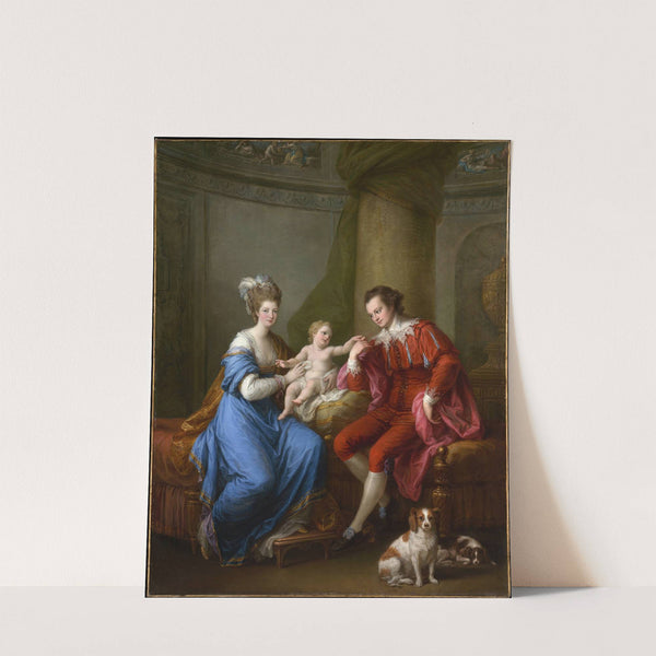 Edward Smith Stanley, Twelfth Earl of Derby, with His First Wife, Lady Elizabeth Hamilton and Their Son, Edward Smith Stanley (ca. 1776) by Angelica Kauffmann