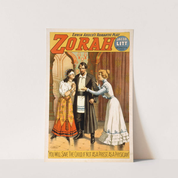 Edwin Arden's romantic play, Zorah by Strobridge & Co. Lith.