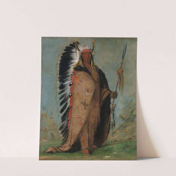 Ee-Áh-Sá-Pa, Black Rock, a Two Kettle Chief by George Catlin