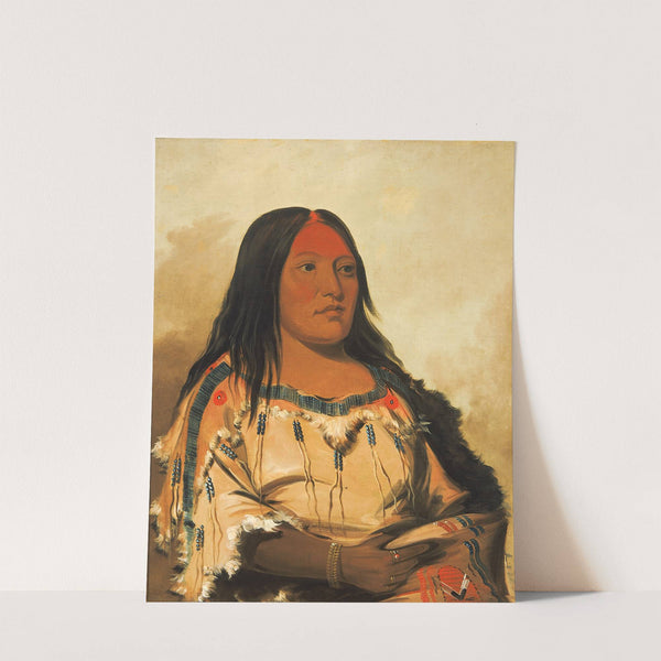 Eeh-Nís-Kim, Crystal Stone, Wife of The Chief by George Catlin