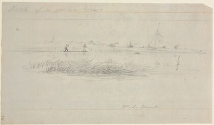 Eel Spearing at Setauket, Long Island, New York (c. 1845)