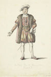 Een acteur als koning Hendrik VIII van Engeland