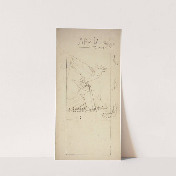 Een fluitende koekoek, april by Theo van Hoytema