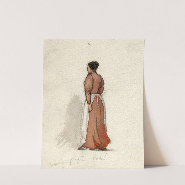 Een staande diensbode by Adolf le Comte