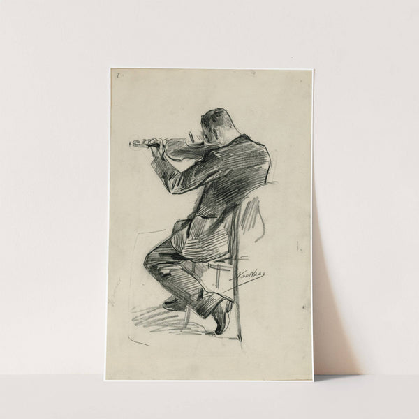 Een vioolspeler by Nicolaas van der Waay