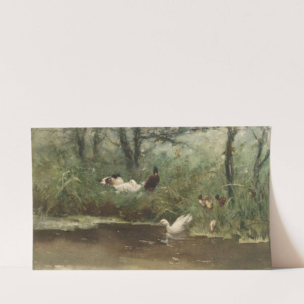 Eenden aan de slootkant (1844 - 1910) by Willem Maris