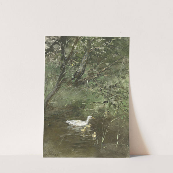 Eendjes in het water by Willem Maris