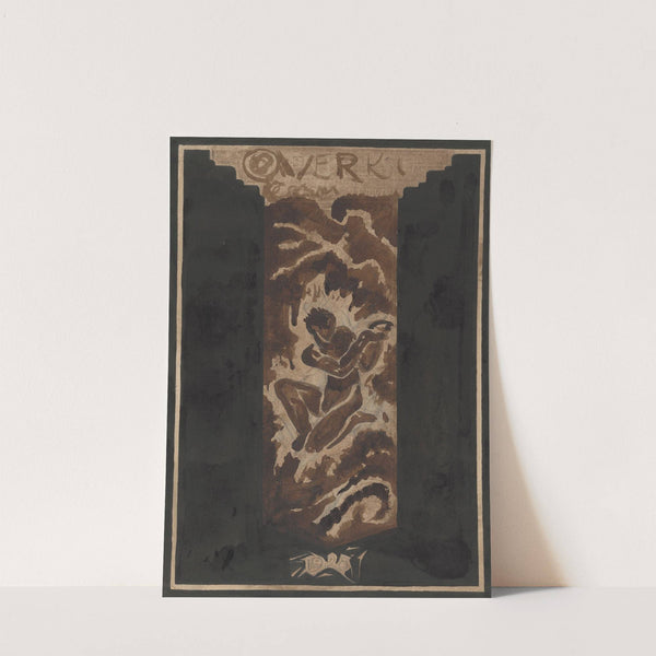 Eerste ontwerp voor de boekband voor Over Kunst, II, door R.N. Roland Holst by Richard Nicolaüs Roland Holst