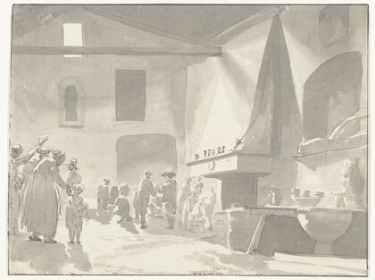 Eetzaal van de herberg in Barletta (1778)