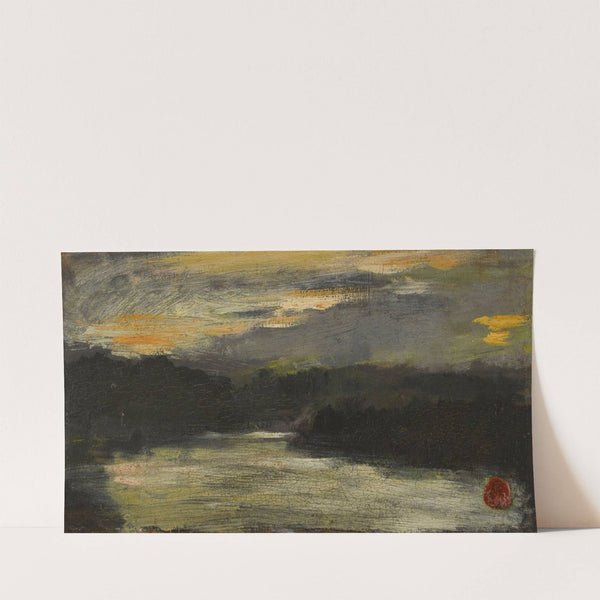 Effet de ciel sur une rivière by Jean-Baptiste Carpeaux