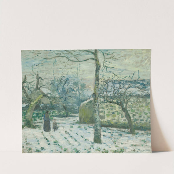 Effet De Neige À Montfoucault (circa 1874) by Camille Pissarro