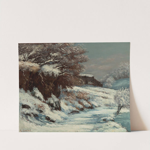 Effet De Neige by Gustave Courbet
